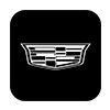 Cadillac Logo Against a Black Background