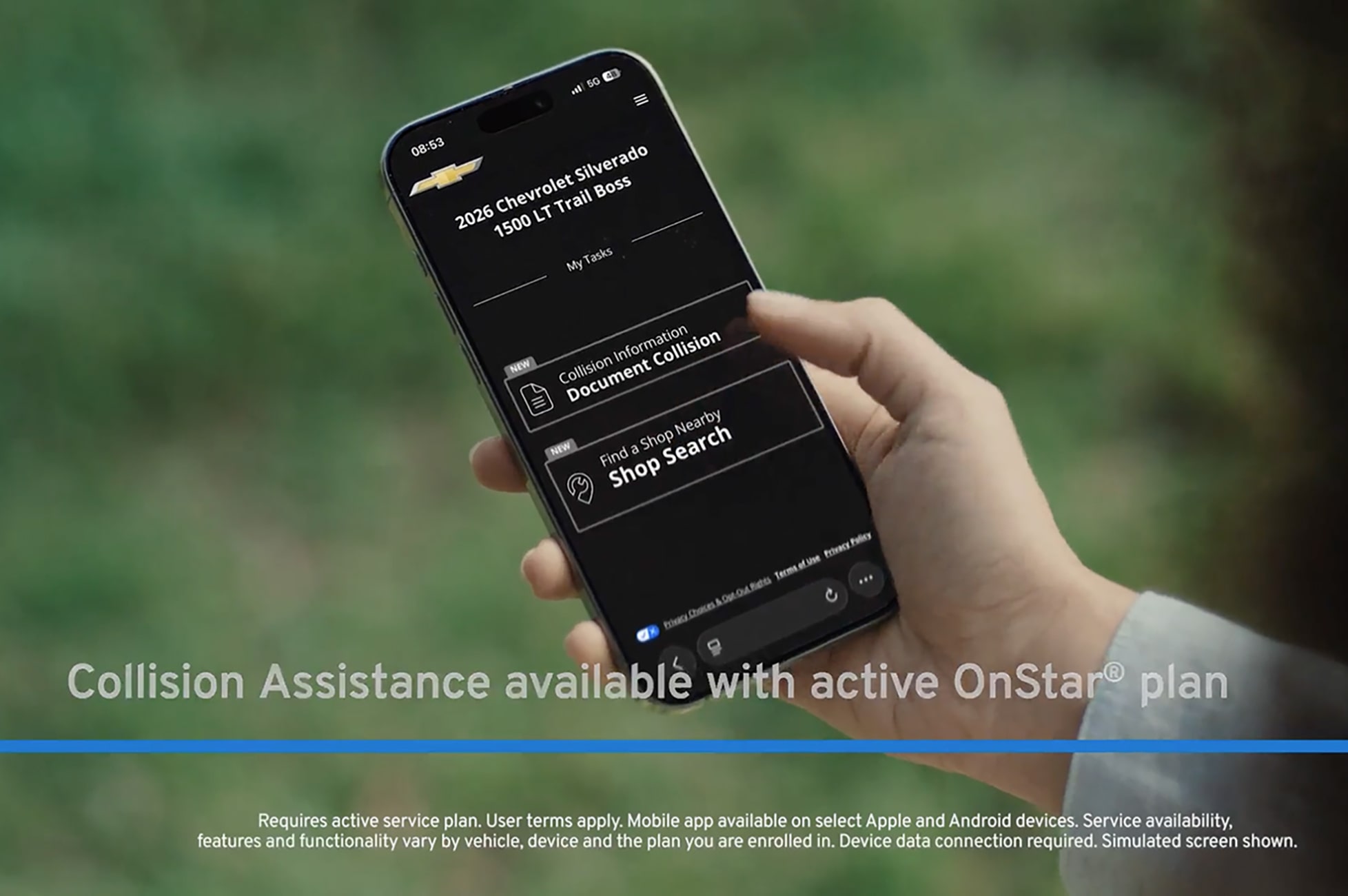 A Close Up of a GM Mobile App on a Smartphone