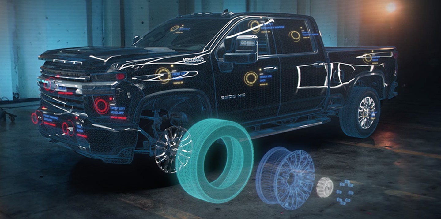Still From a Chevy Truck Collision Video
