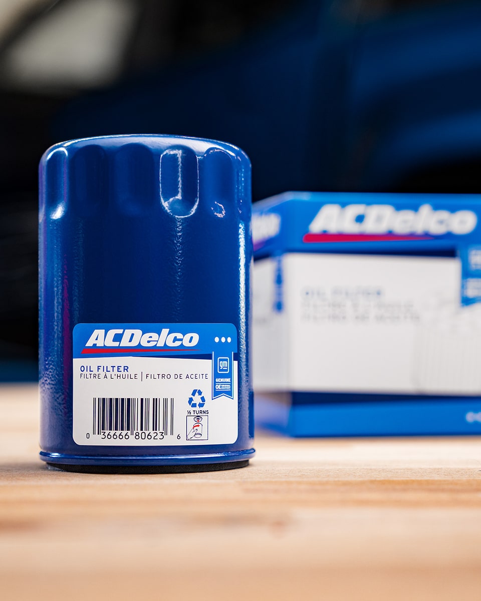 ACDelco Oil Filter Lying on a Work Bench
