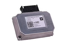 A Vehicle Control Module with a Metal Casing and a Black Connector Port