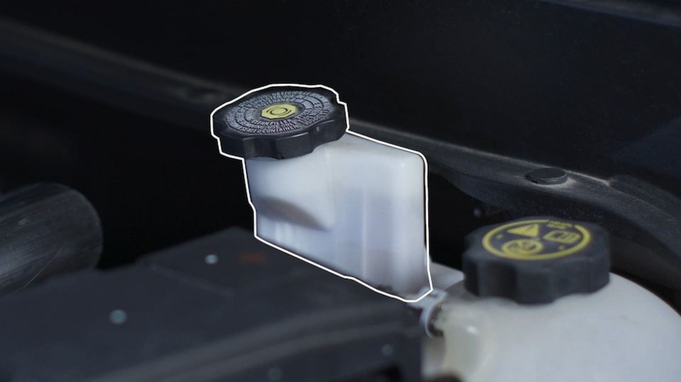 Close-up of Brake Cylinder Caps in a Vehicle