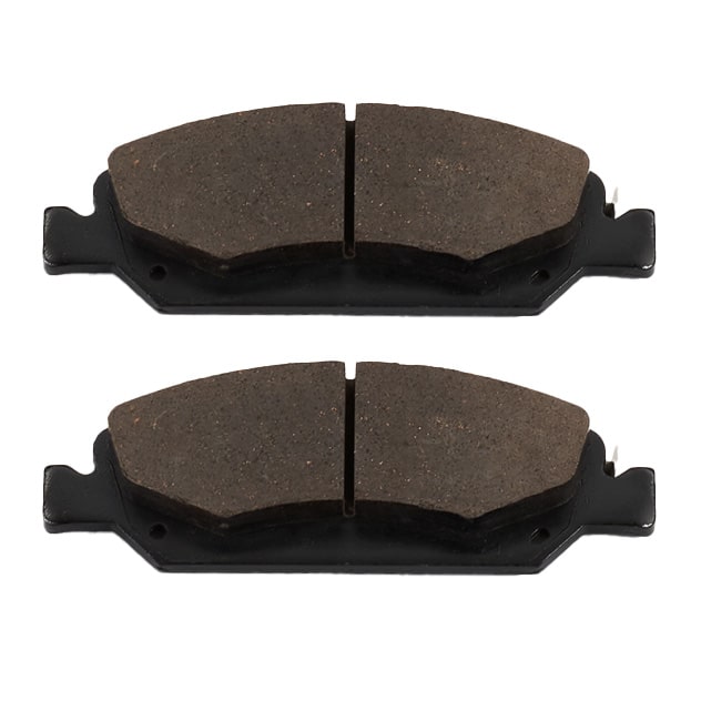 Two Black Brake Pads Are in View