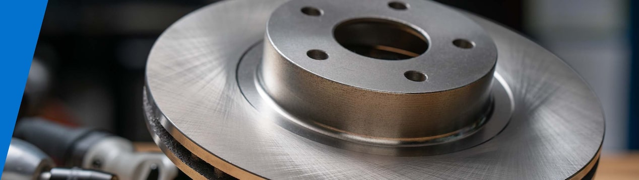Close-up of a Steel Rotor for GM Parts