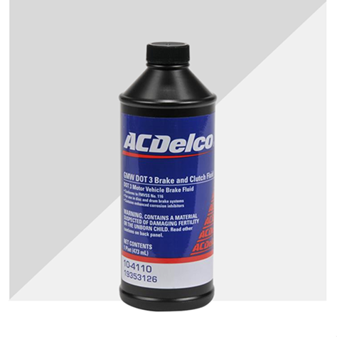 A Single Bottle Of ACDelco Brake And Clutch Fluid.