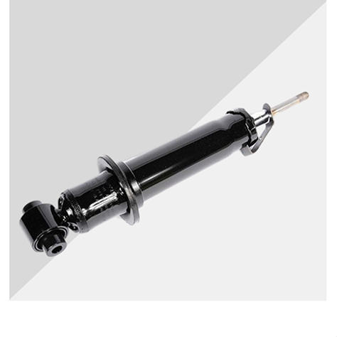 Single Black Automotive Suspension Strut.