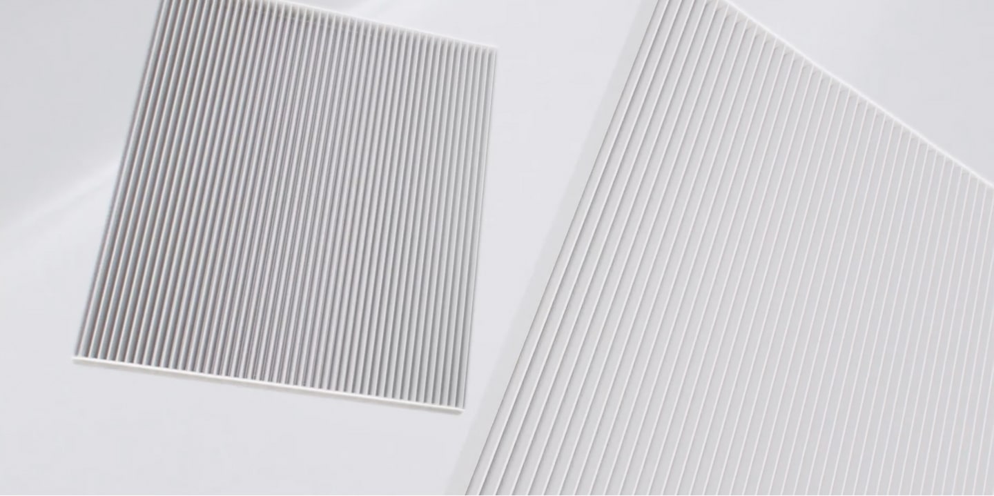Air Filters on a White Background.