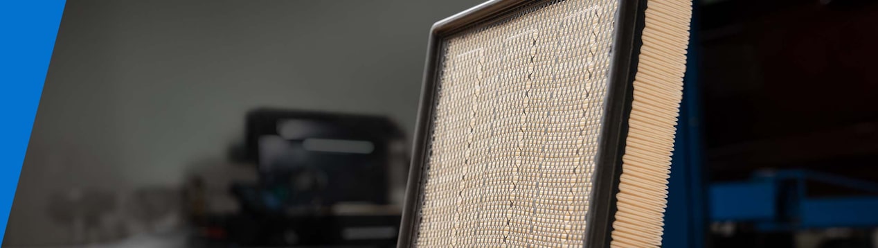 Side View of an Engine Air Filter