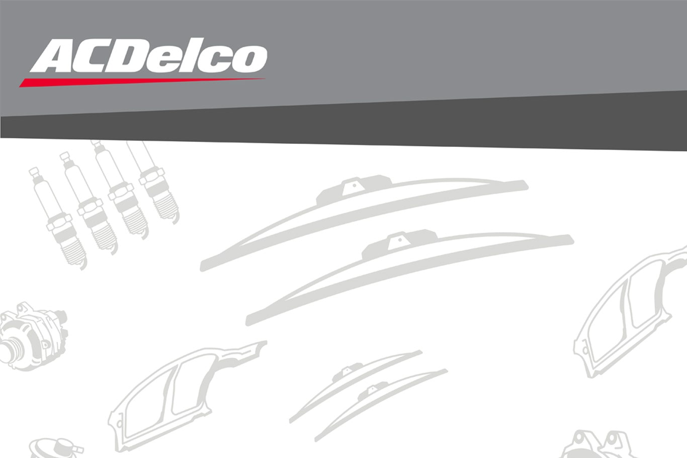 A Silver Tier ACDelco File with Blueprints of Wiper Blades and Engine on It