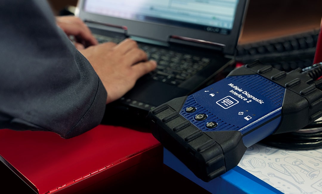 A Person is Seen Working on a Laptop