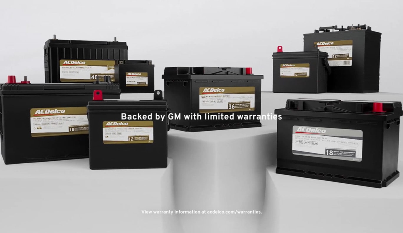ACDelco Batteries on a Display Table