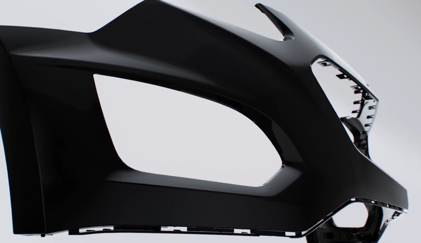 Close Up of a Vehicle Grille Part