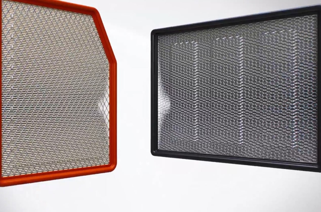 Cabin and Engine Air Filters Side by Side