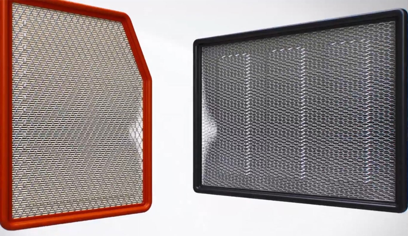 Cabin and Engine Air Filters Side by Side